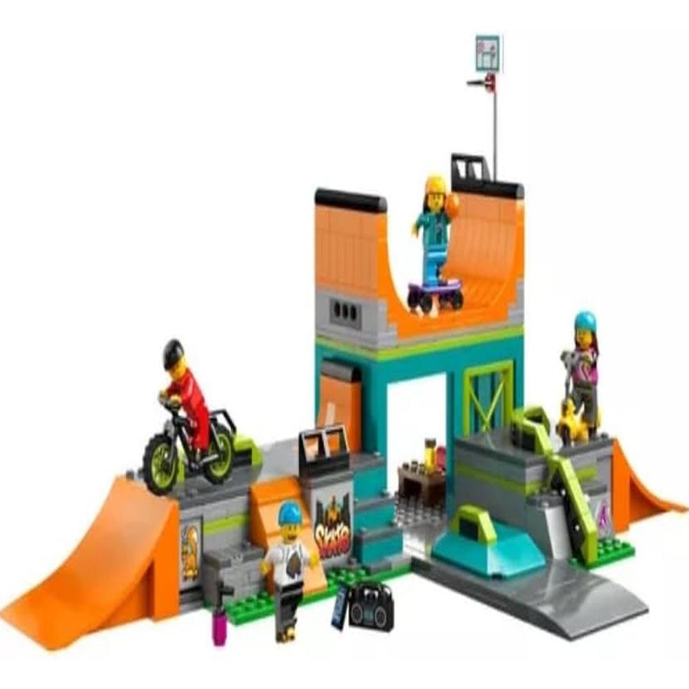 LEGO CITY PARQUE DE PATINAJE CON BMX PATINETE MONOPATÍN Y FIGURAS - 4