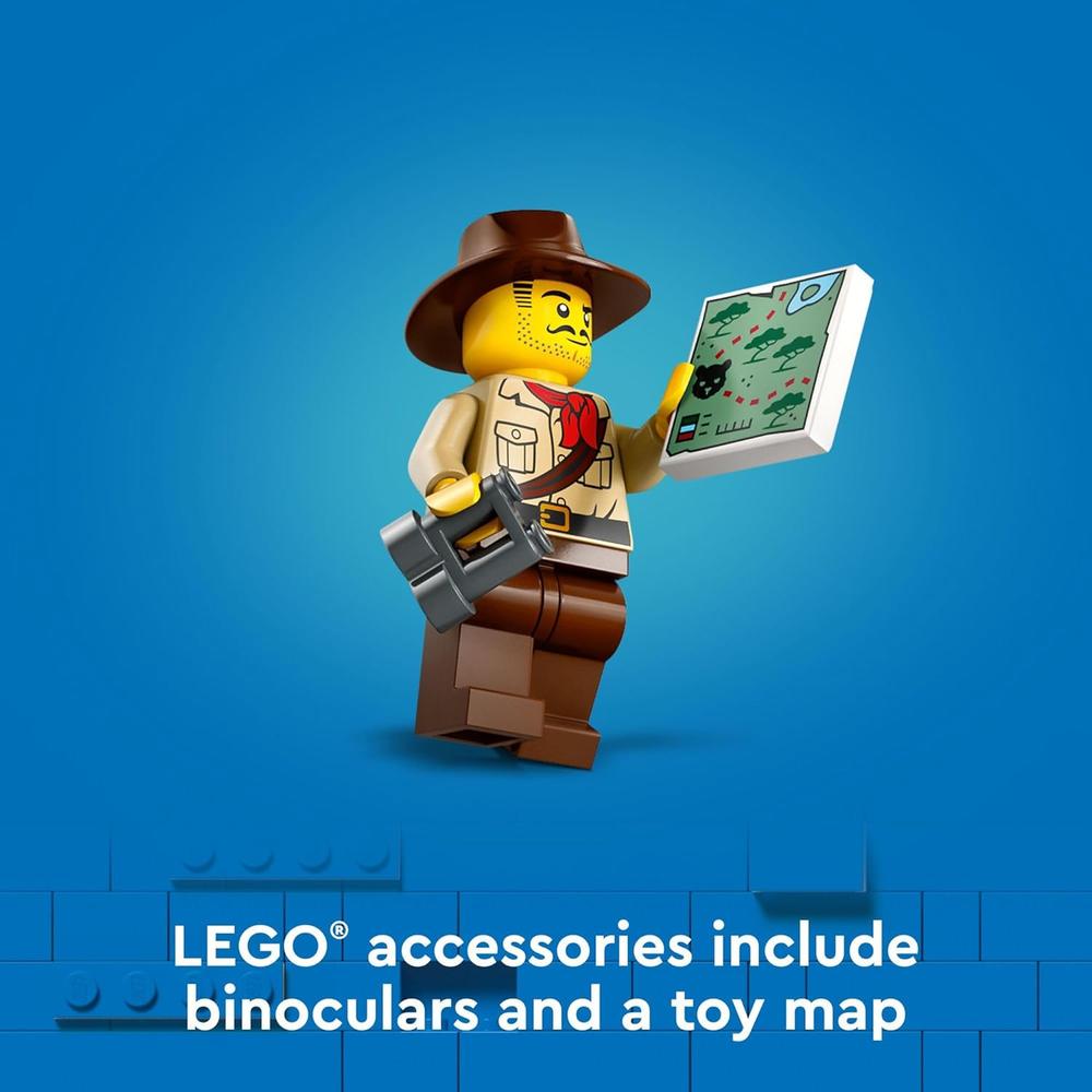 LEGO CITY CAMIÓN TODOTERRENO EXPLORADOR DE LA JUNGLA CON 3 MINIFIGURAS Y TIGRE - 4