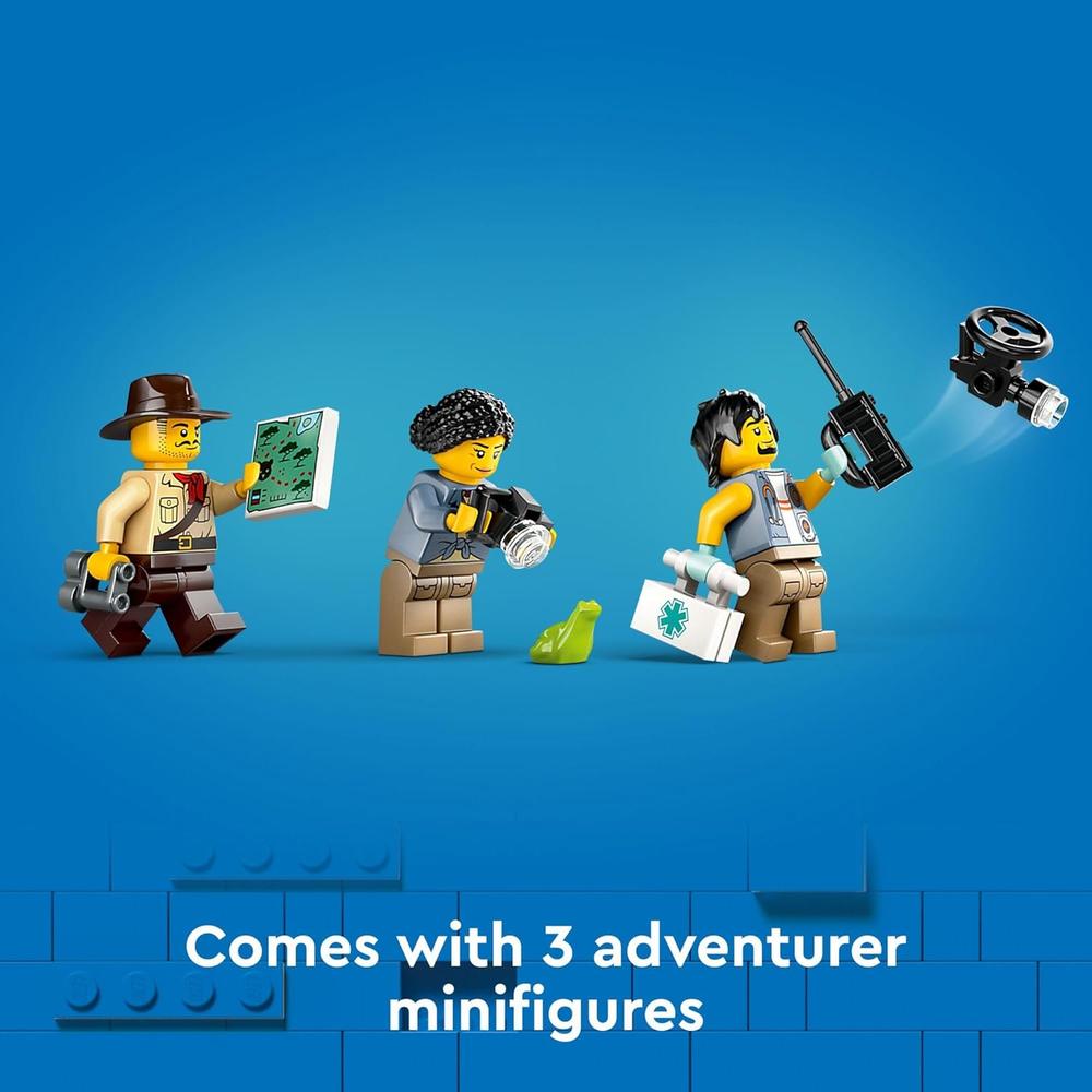 LEGO CITY CAMIÓN TODOTERRENO EXPLORADOR DE LA JUNGLA CON 3 MINIFIGURAS Y TIGRE - 6