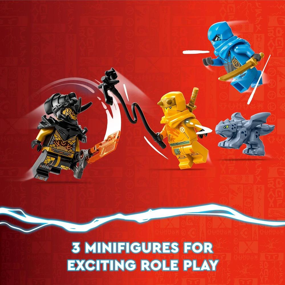 LEGO NINJAGO BATALLA DEL BEBÉ DRAGÓN DE NYA Y ARIN CON 3 MINIFIGURAS - 4
