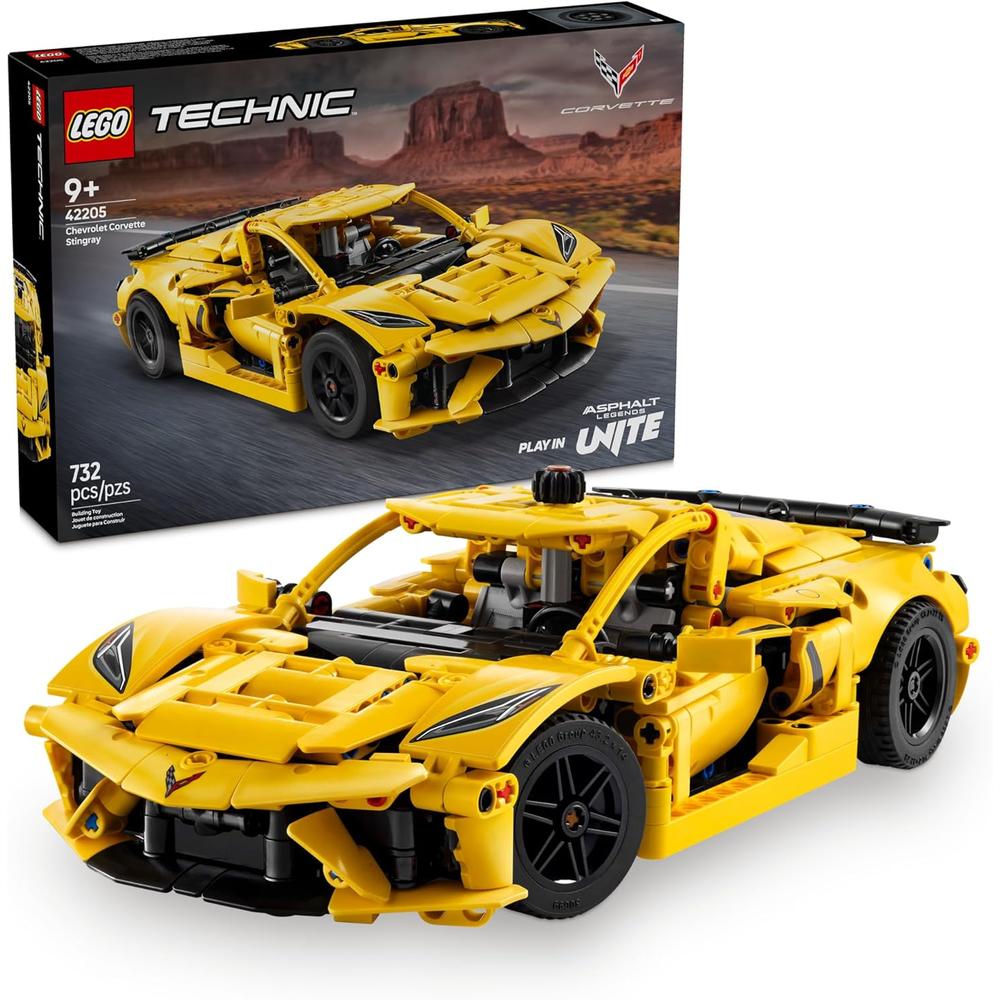LEGO TECHNIC CHEVROLET CORVETTE STINGRAY, KIT DE COCHE A ESCALA PARA NIÑOS - 1