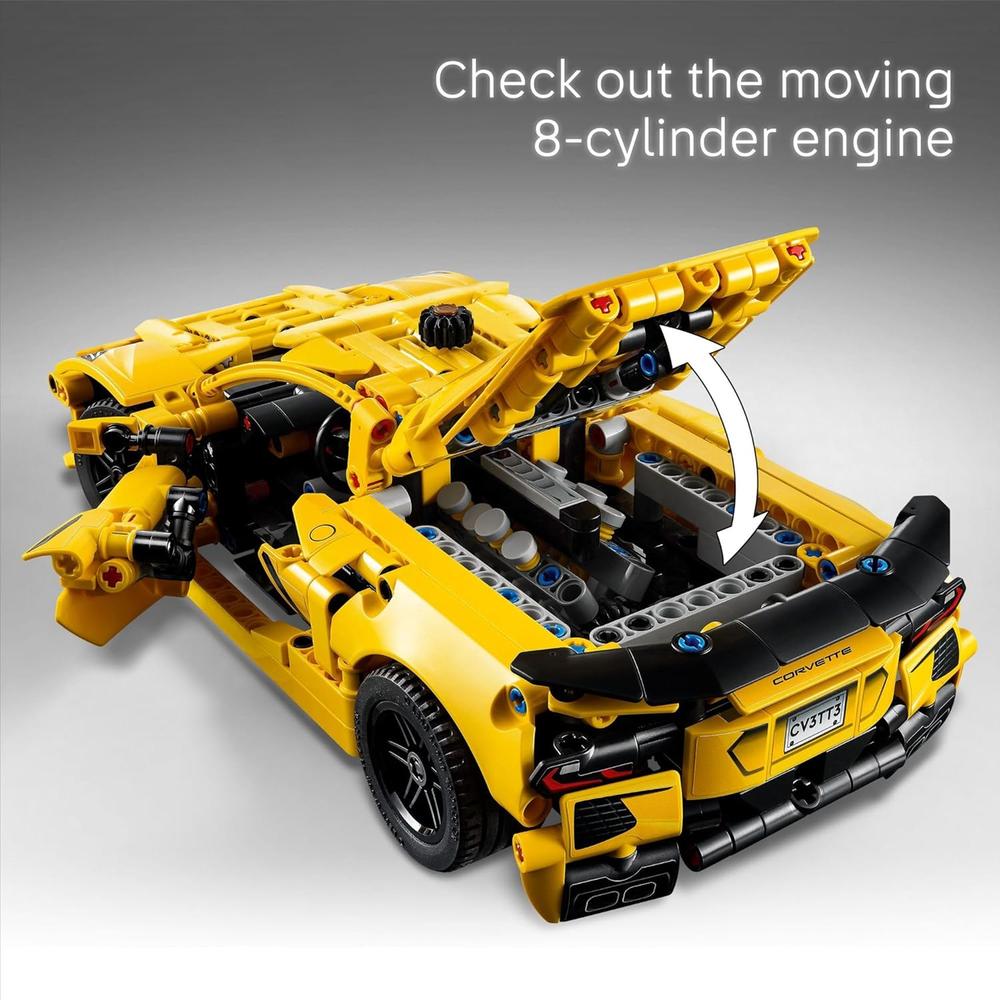 LEGO TECHNIC CHEVROLET CORVETTE STINGRAY, KIT DE COCHE A ESCALA PARA NIÑOS - 3