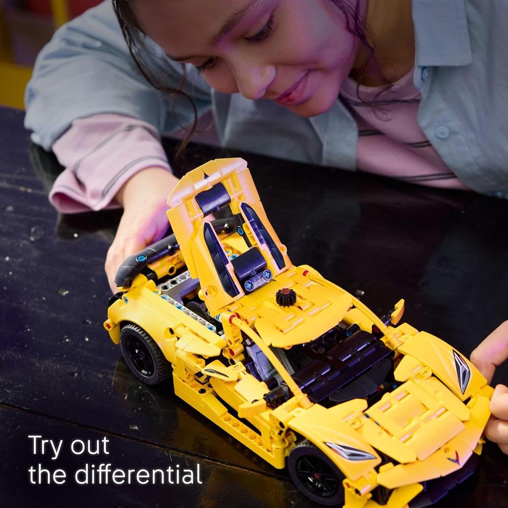 LEGO TECHNIC CHEVROLET CORVETTE STINGRAY, KIT DE COCHE A ESCALA PARA NIÑOS - 4