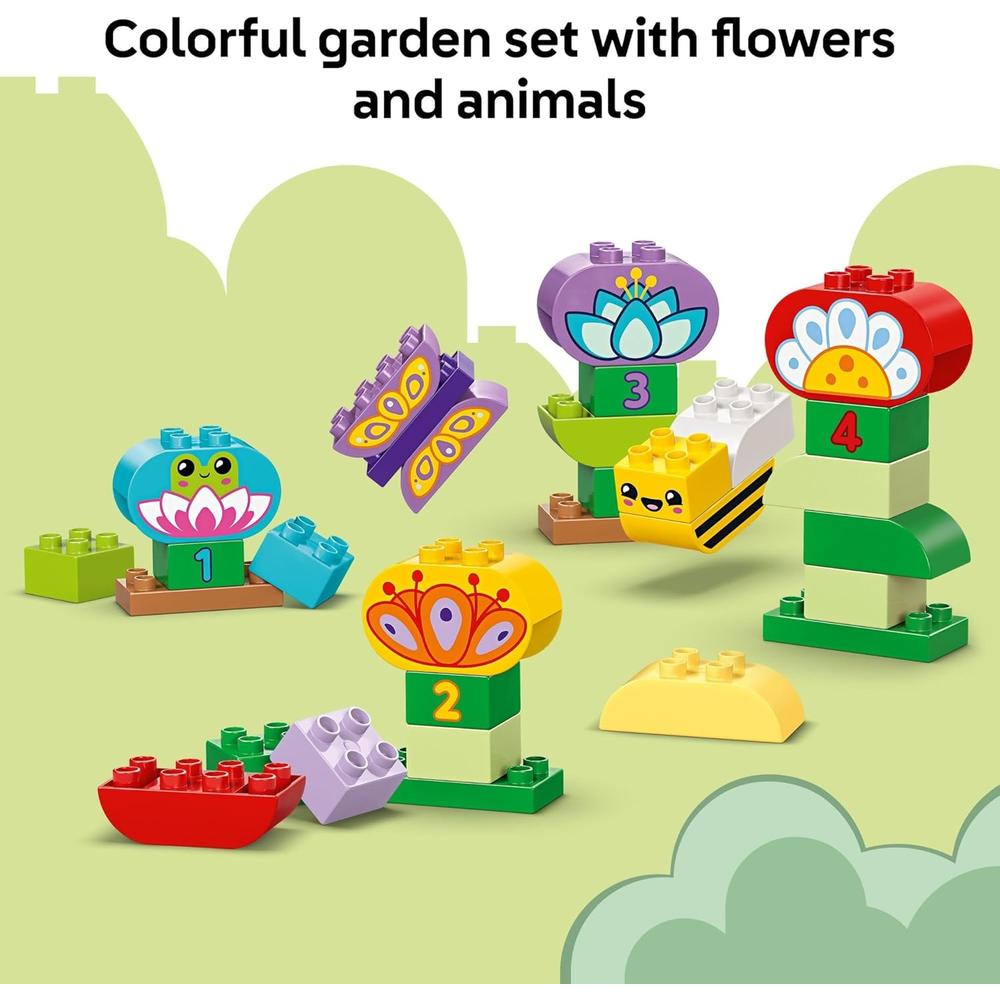 LEGO DUPLO TOWN JARDÍN Y FLORES CREATIVAS, JUGUETE EDUCATIVO PREESCOLAR - 4