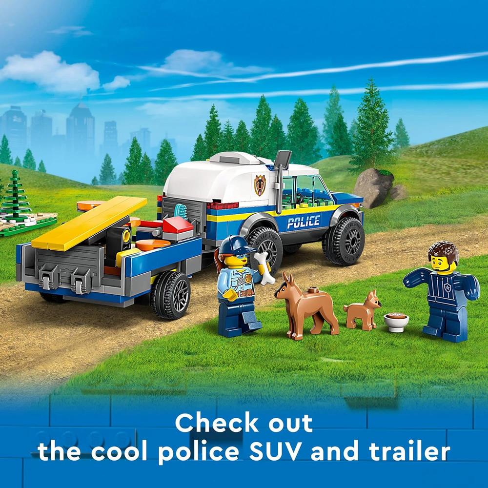 LEGO CITY SET DE ENTRENAMIENTO MÓVIL PARA PERROS POLICÍA CON CIRCUITO Y REMOLQUE - 3