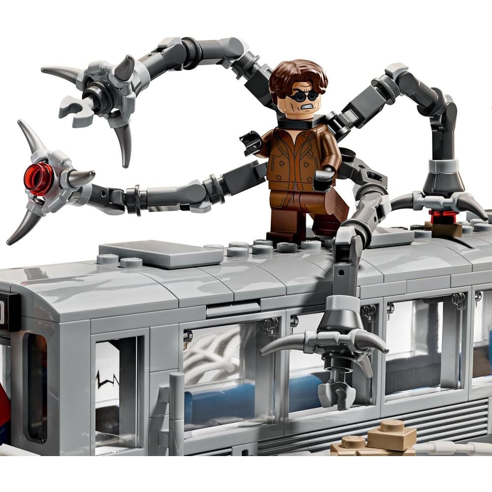 LEGO MARVEL SPIDER-MAN VS. DOCTOR OCTOPUS ESCENA DEL METRO, SET DE CONSTRUCCIÓN CON 4 MINIFIGURAS - 3