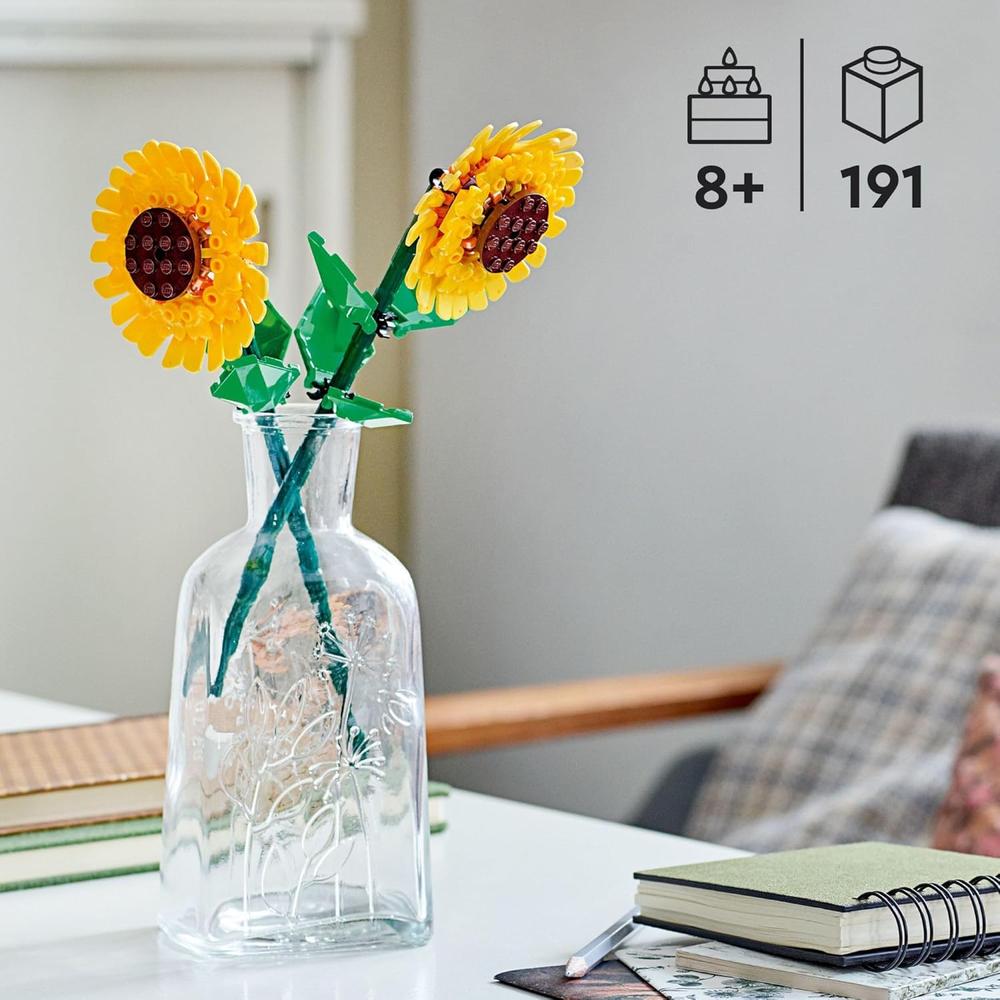 LEGO GIRASOLES JUGUETE DE CONSTRUCCIÓN CON FLORES ARTIFICIALES PARA DECORACIÓN - 2