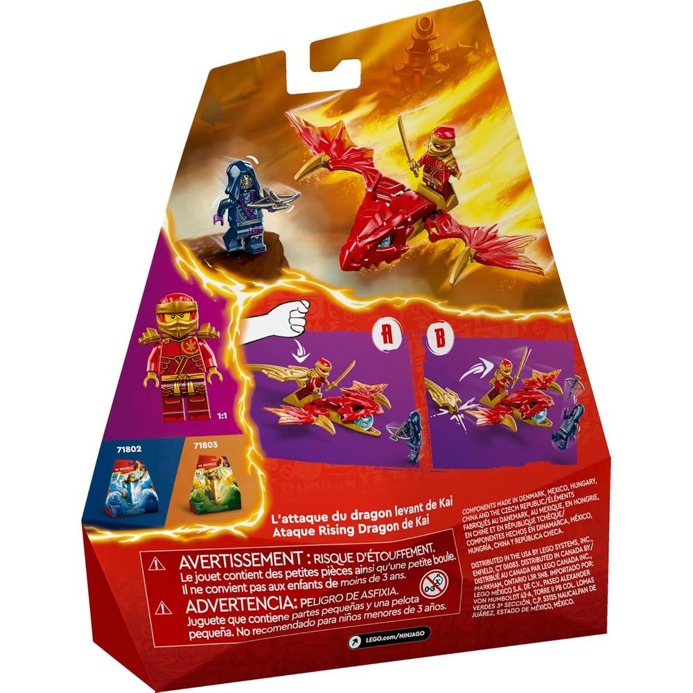 LEGO NINJAGO KAI'S RISING DRAGON STRIKE, SET DE BATALLA NINJA CON MINIFIGURA - 6