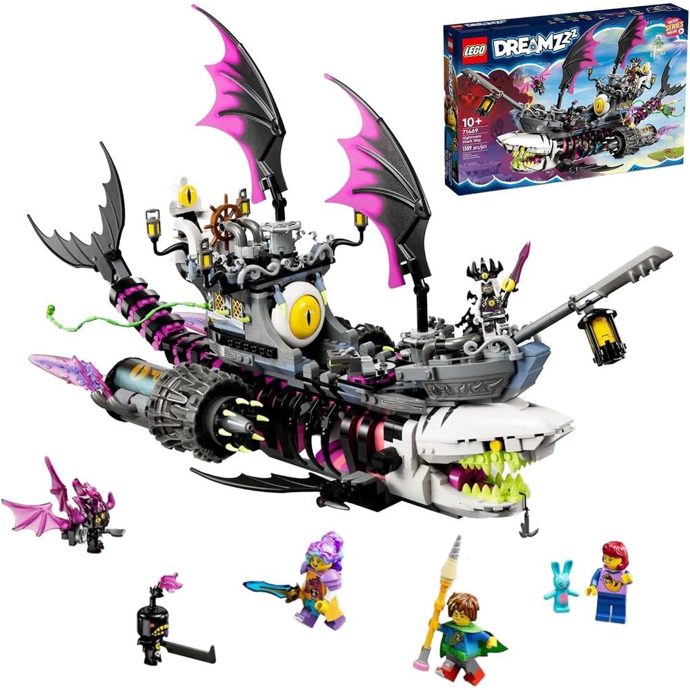 LEGO DREAMZZZ NIGHTMARE SHARK SHIP BARCO PIRATA VOLADOR O MONSTER TRUCK CON FIGURAS - 1
