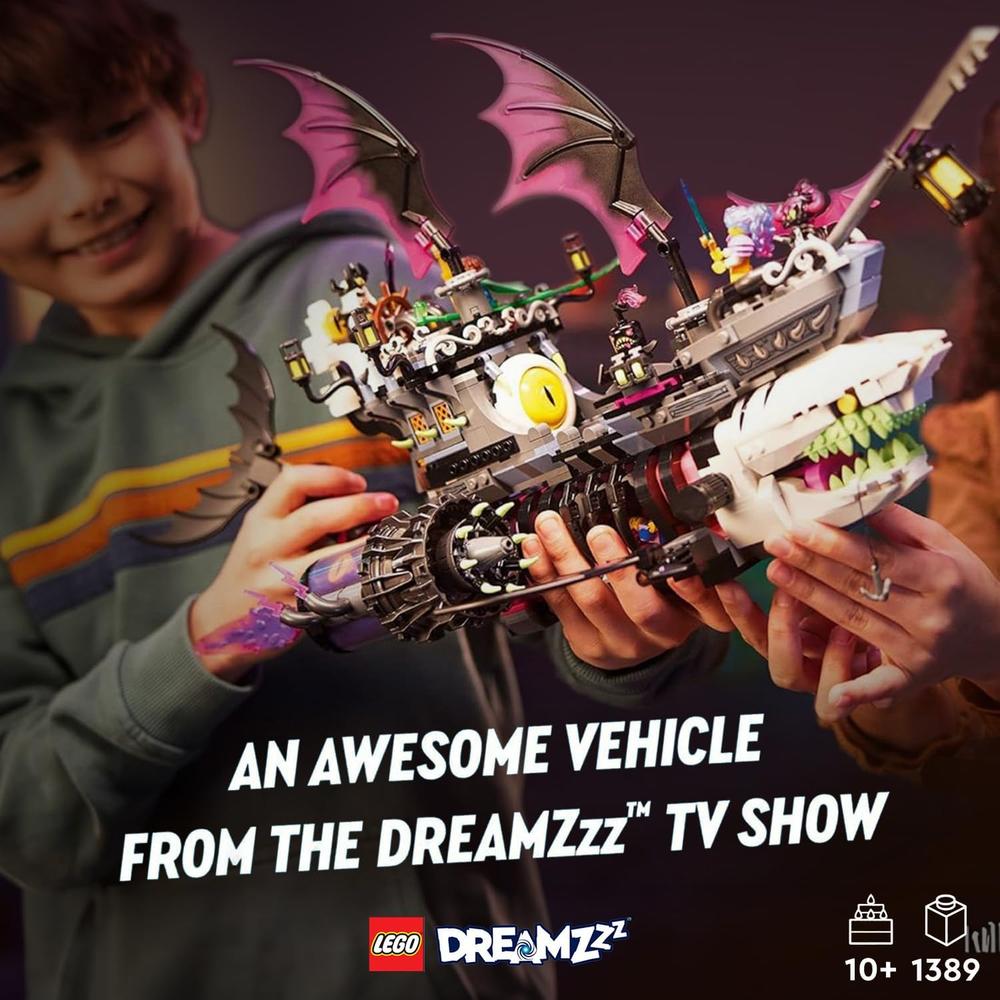 LEGO DREAMZZZ NIGHTMARE SHARK SHIP BARCO PIRATA VOLADOR O MONSTER TRUCK CON FIGURAS - 2