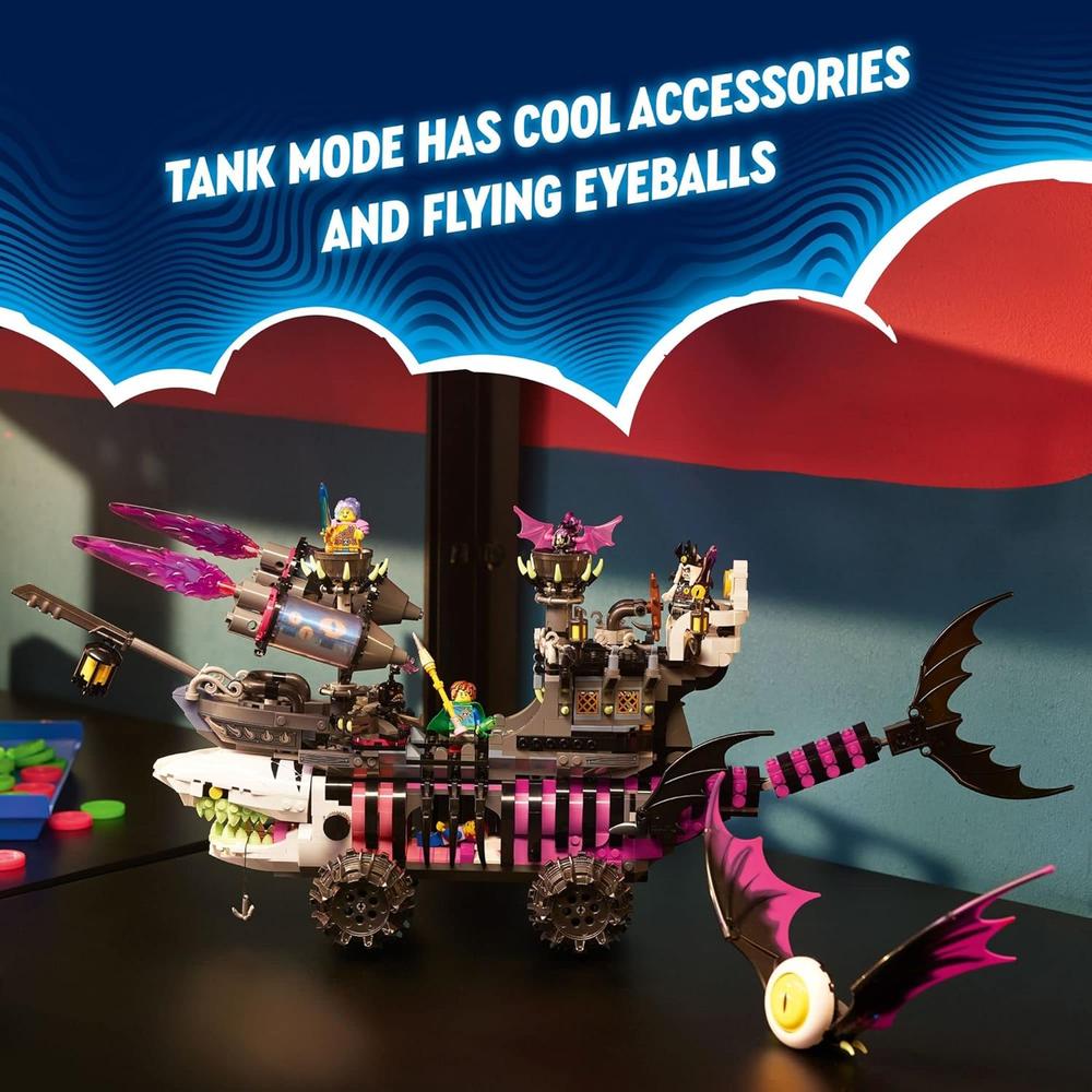 LEGO DREAMZZZ NIGHTMARE SHARK SHIP BARCO PIRATA VOLADOR O MONSTER TRUCK CON FIGURAS - 5