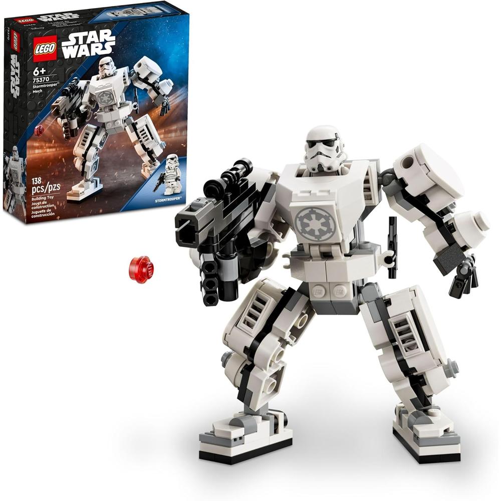 LEGO STAR WARS STORMTROOPER MECH FIGURA COLECCIONABLE CONSTRUIBLE CON BLÁSTER Y MINIFIGURA - 1