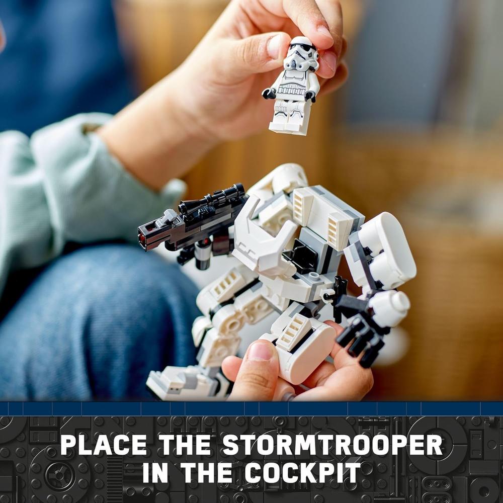 LEGO STAR WARS STORMTROOPER MECH FIGURA COLECCIONABLE CONSTRUIBLE CON BLÁSTER Y MINIFIGURA - 3