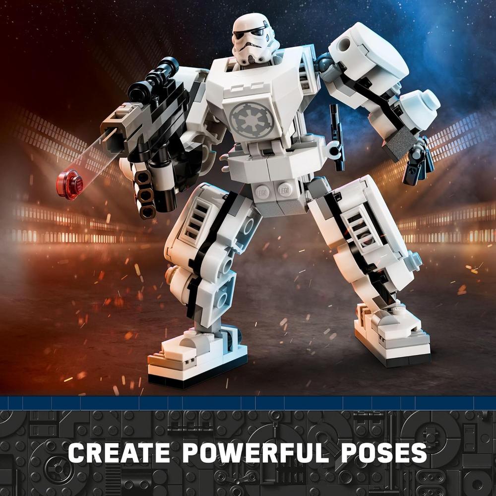 LEGO STAR WARS STORMTROOPER MECH FIGURA COLECCIONABLE CONSTRUIBLE CON BLÁSTER Y MINIFIGURA - 5
