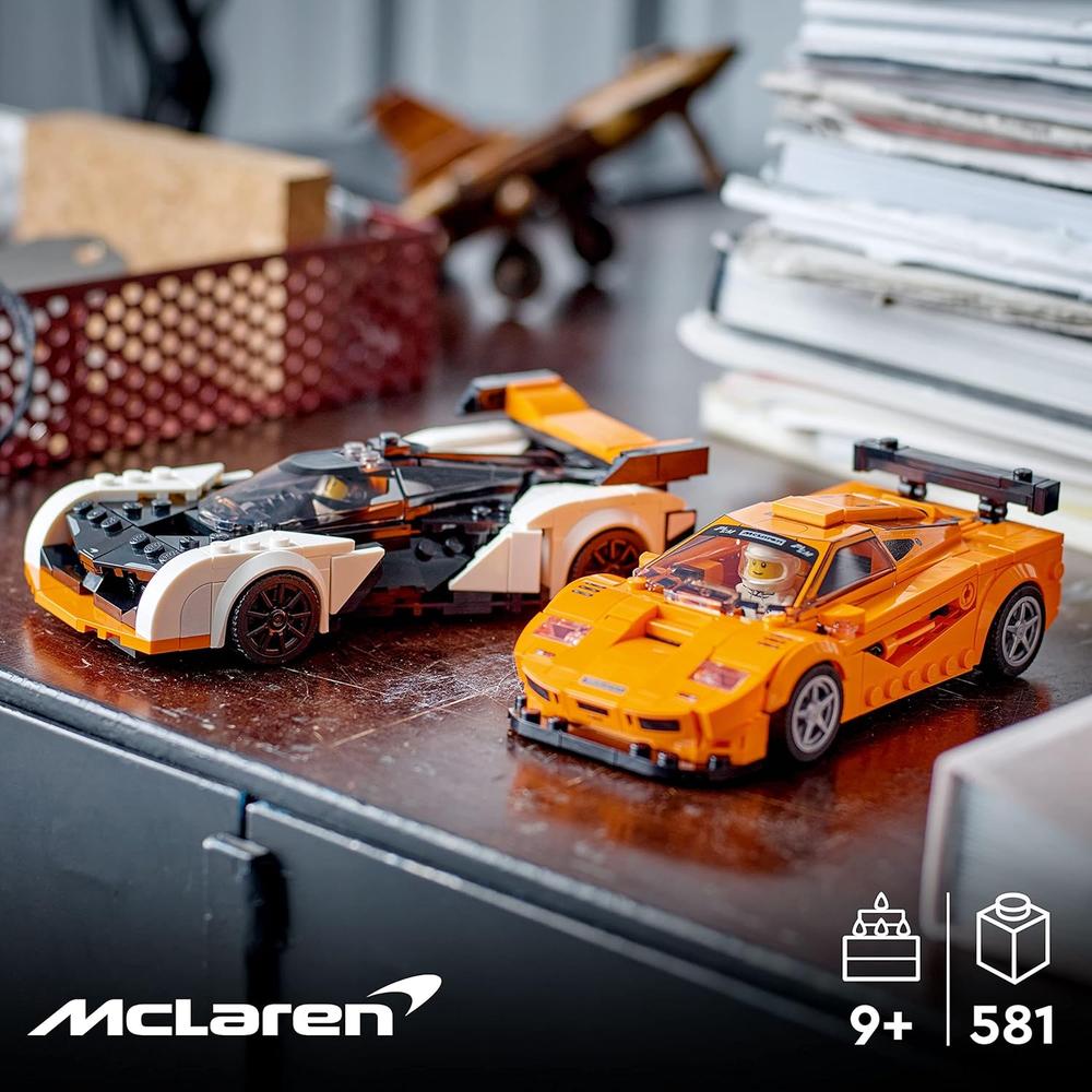 LEGO SPEED CHAMPIONS MCLAREN SOLUS GT Y F1 LM SET DE COCHES DE CARRERAS - 2