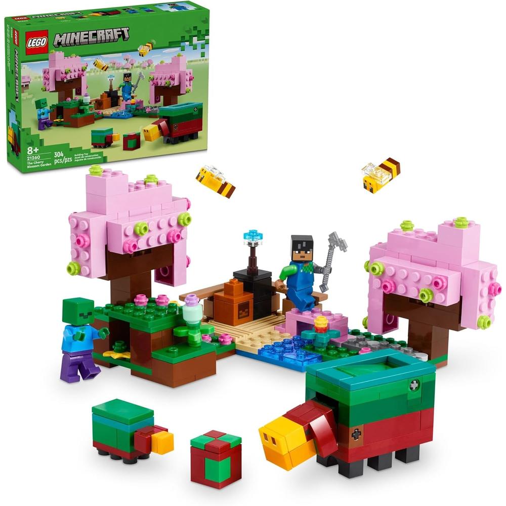 LEGO MINECRAFT JARDÍN DE LOS CEREZOS EN FLOR, SET DE CONSTRUCCIÓN CON MINIFIGURAS - 1