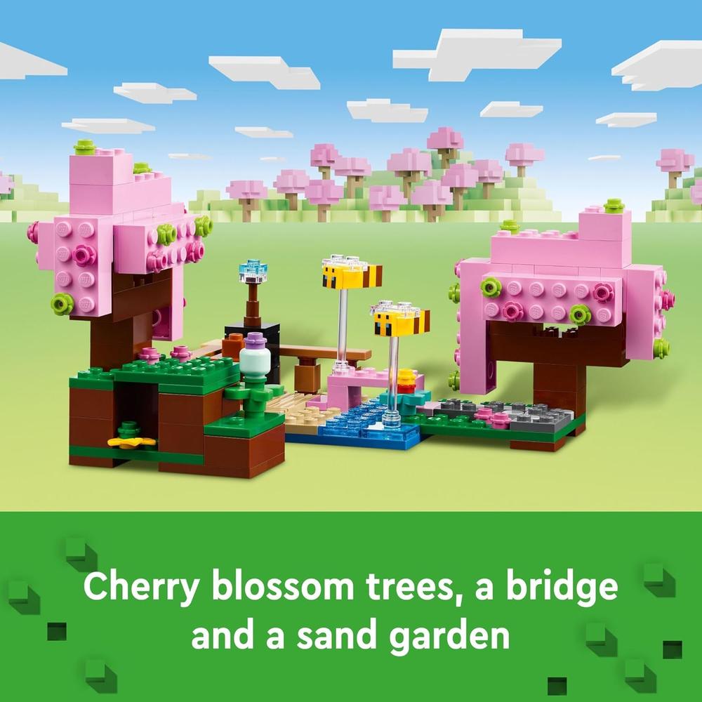 LEGO MINECRAFT JARDÍN DE LOS CEREZOS EN FLOR, SET DE CONSTRUCCIÓN CON MINIFIGURAS - 3