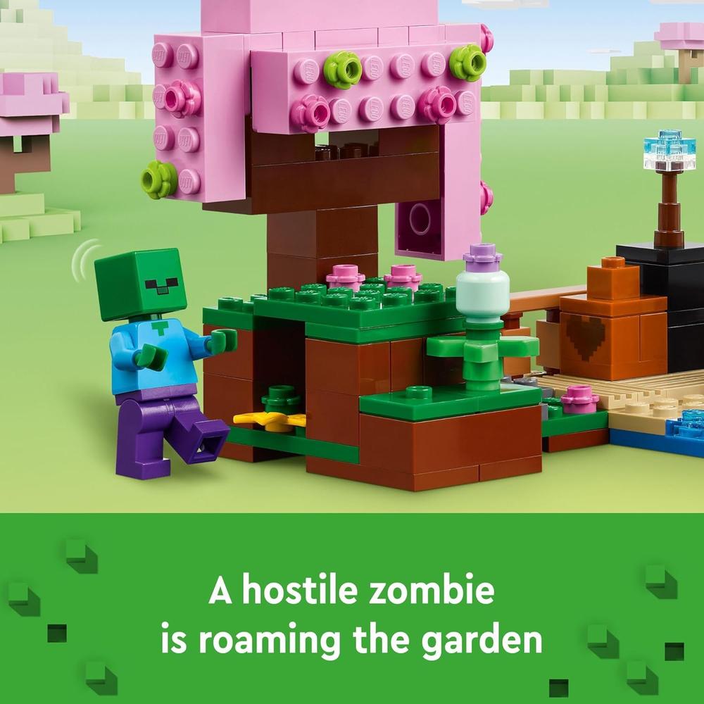 LEGO MINECRAFT JARDÍN DE LOS CEREZOS EN FLOR, SET DE CONSTRUCCIÓN CON MINIFIGURAS - 6