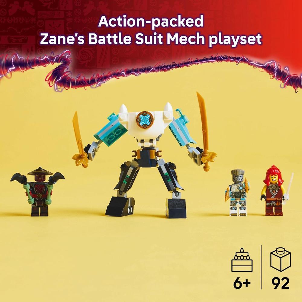 LEGO NINJAGO TRAJE DE BATALLA MECÁNICO DE ZANE, SET DE CONSTRUCCIÓN PARA NIÑOS - 2
