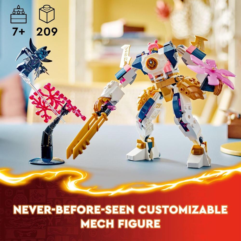 LEGO NINJAGO SORA'S ELEMENTAL TECH MECH, FIGURA PERSONALIZABLE PARA NIÑOS - 2