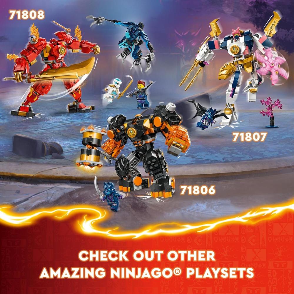 LEGO NINJAGO SORA'S ELEMENTAL TECH MECH, FIGURA PERSONALIZABLE PARA NIÑOS - 6
