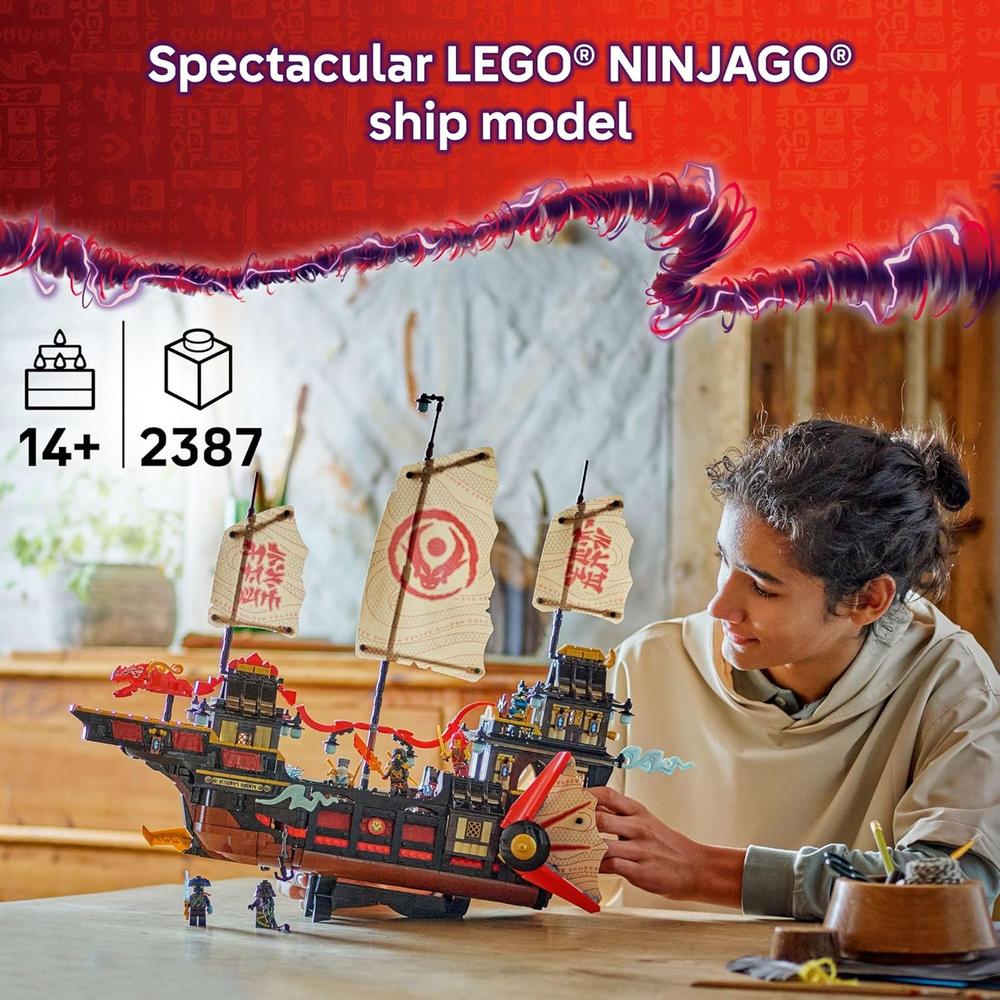 LEGO NINJAGO EL TEMPLO DE LA RECOMPENSA, SET CON BARCO Y 6 MINIFIGURAS - 2