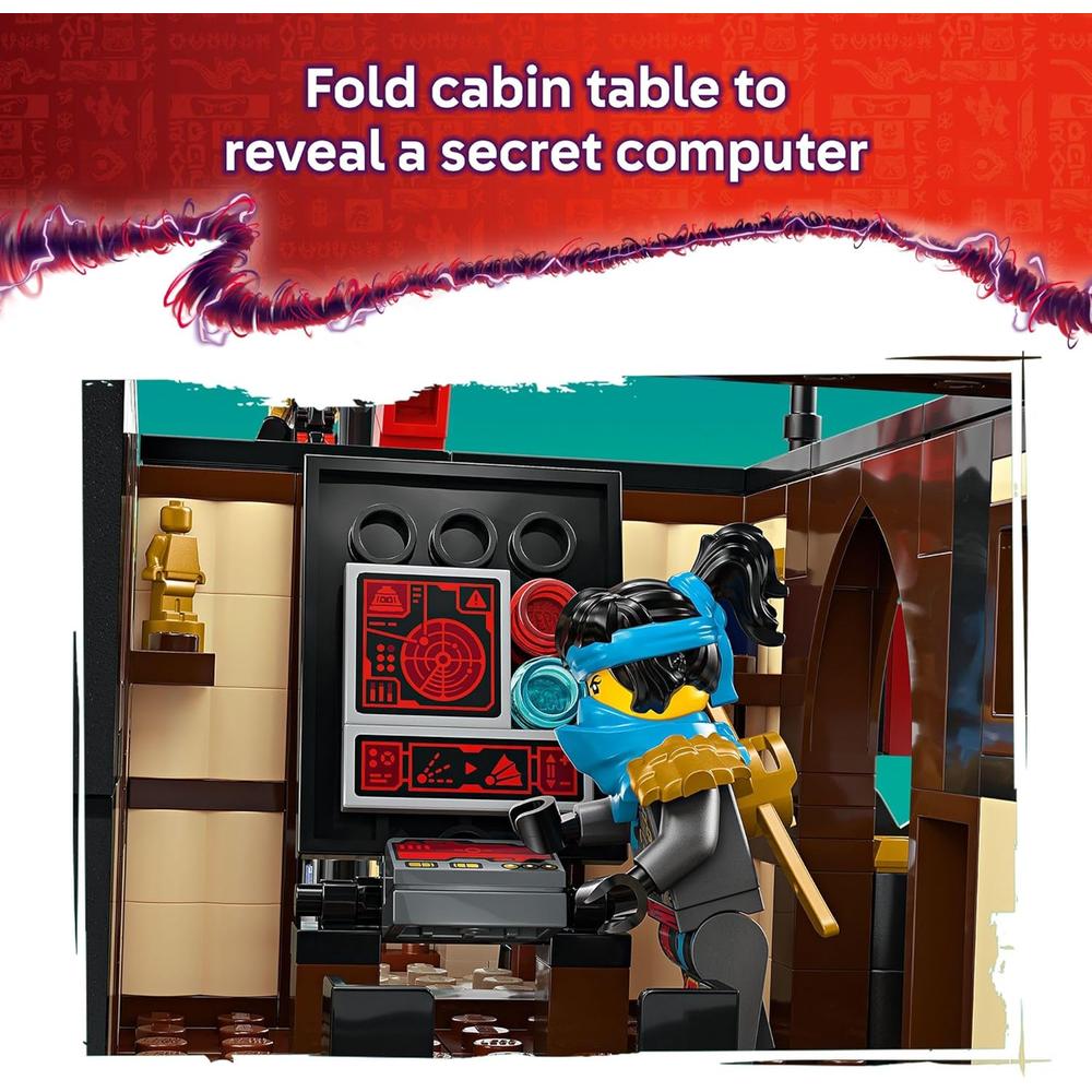 LEGO NINJAGO EL TEMPLO DE LA RECOMPENSA, SET CON BARCO Y 6 MINIFIGURAS - 5