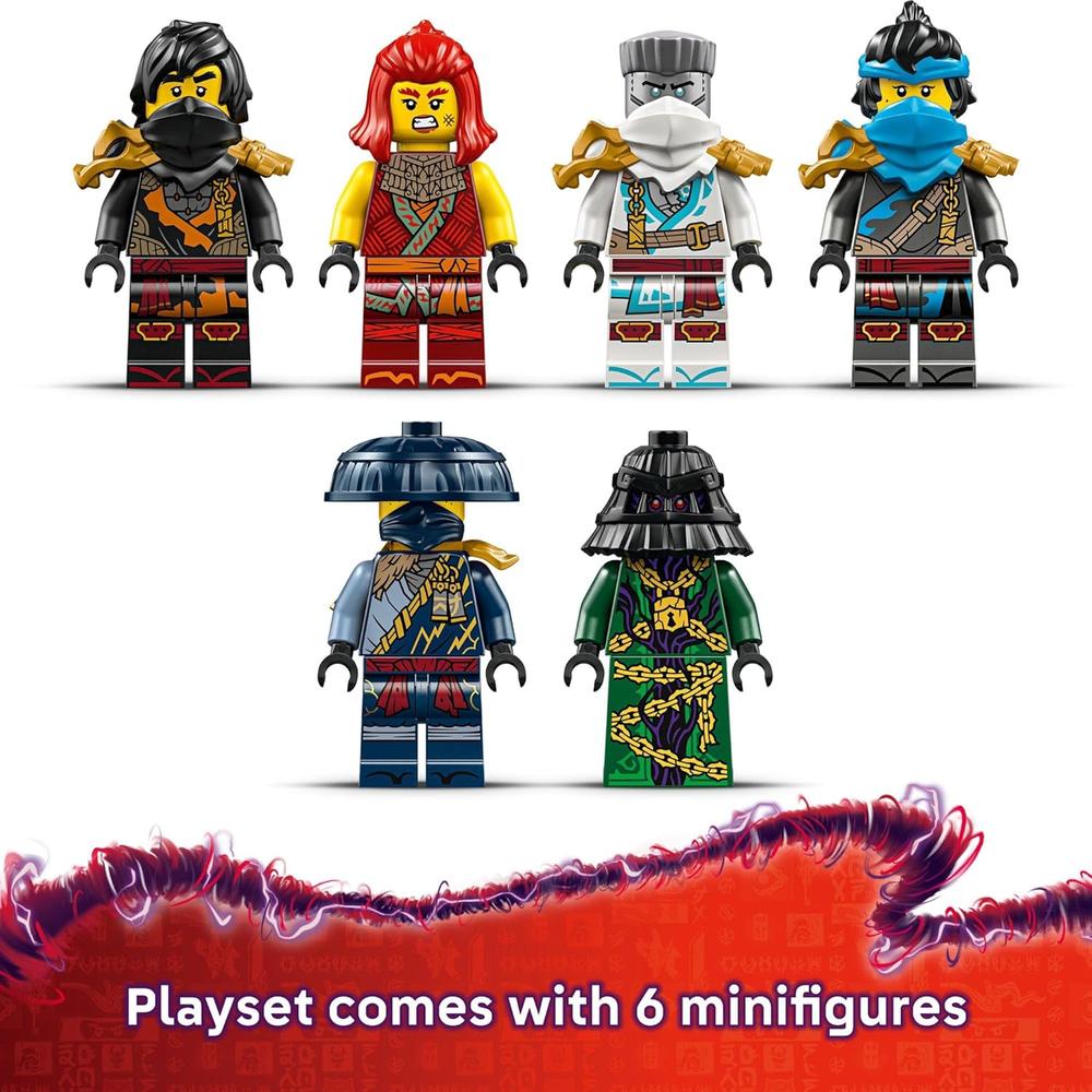 LEGO NINJAGO EL TEMPLO DE LA RECOMPENSA, SET CON BARCO Y 6 MINIFIGURAS - 6