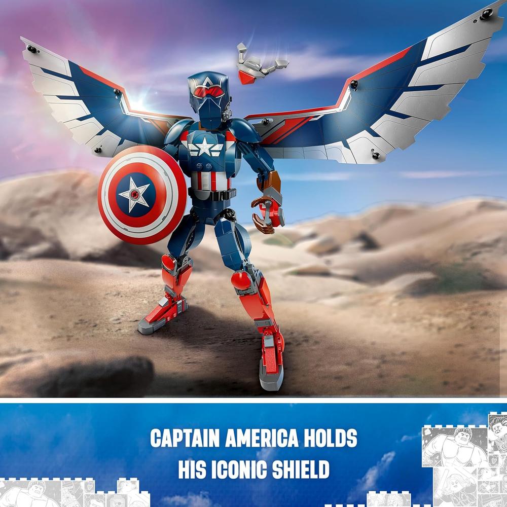 LEGO MARVEL NUEVO CAPITÁN AMÉRICA, JUGUETE DE ACCIÓN PARA NIÑOS - 4