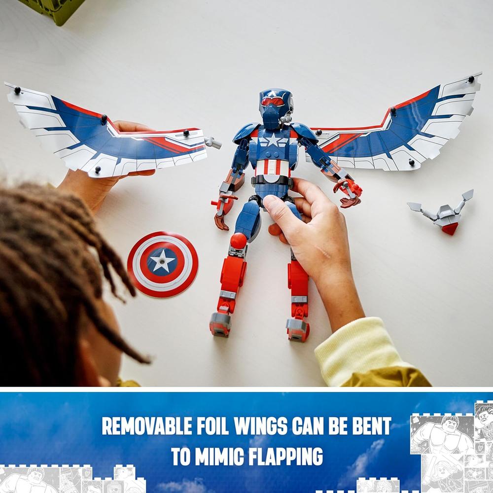 LEGO MARVEL NUEVO CAPITÁN AMÉRICA, JUGUETE DE ACCIÓN PARA NIÑOS - 6