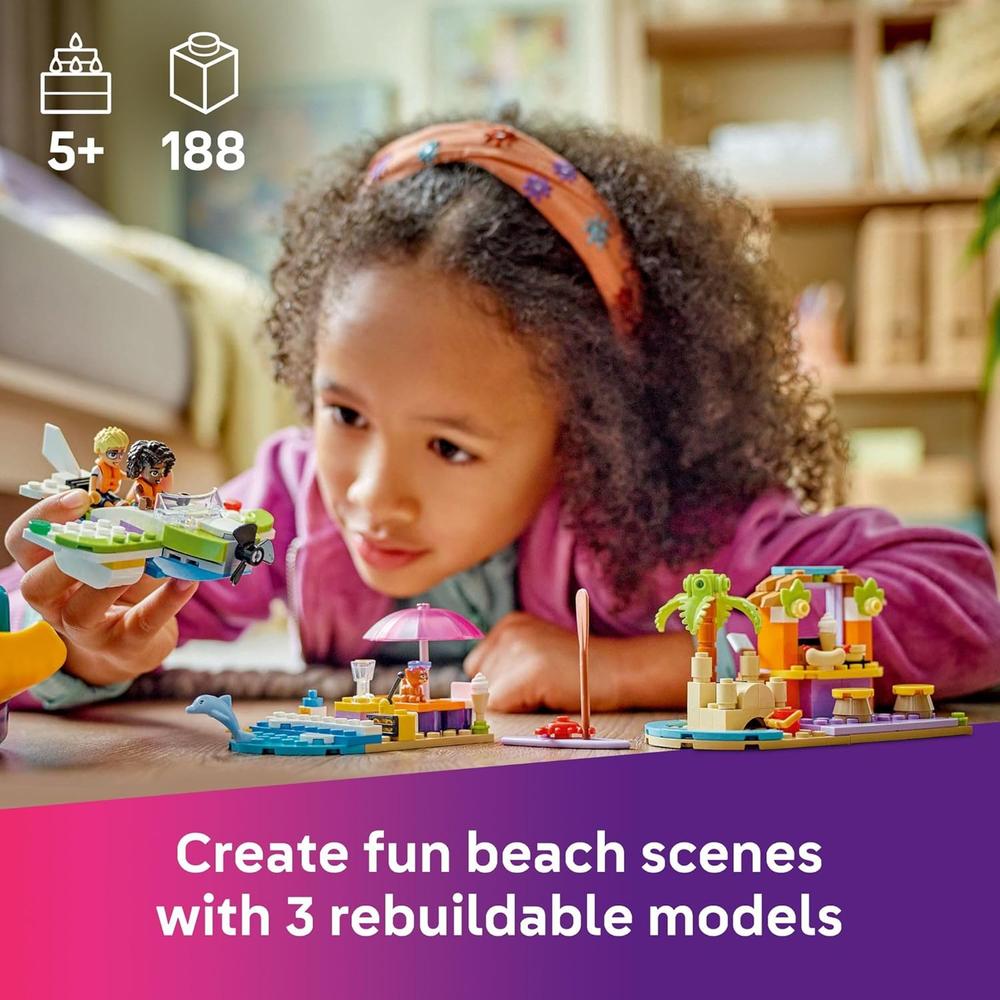 LEGO FRIENDS MALETA DE PLAYA Y VIAJE CREATIVO, JUGUETE PORTÁTIL PREESCOLAR - 2