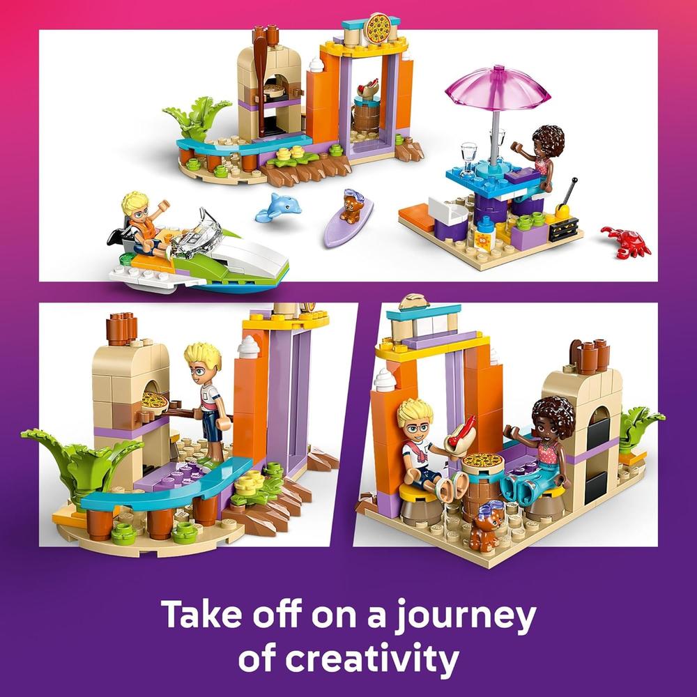 LEGO FRIENDS MALETA DE PLAYA Y VIAJE CREATIVO, JUGUETE PORTÁTIL PREESCOLAR - 5