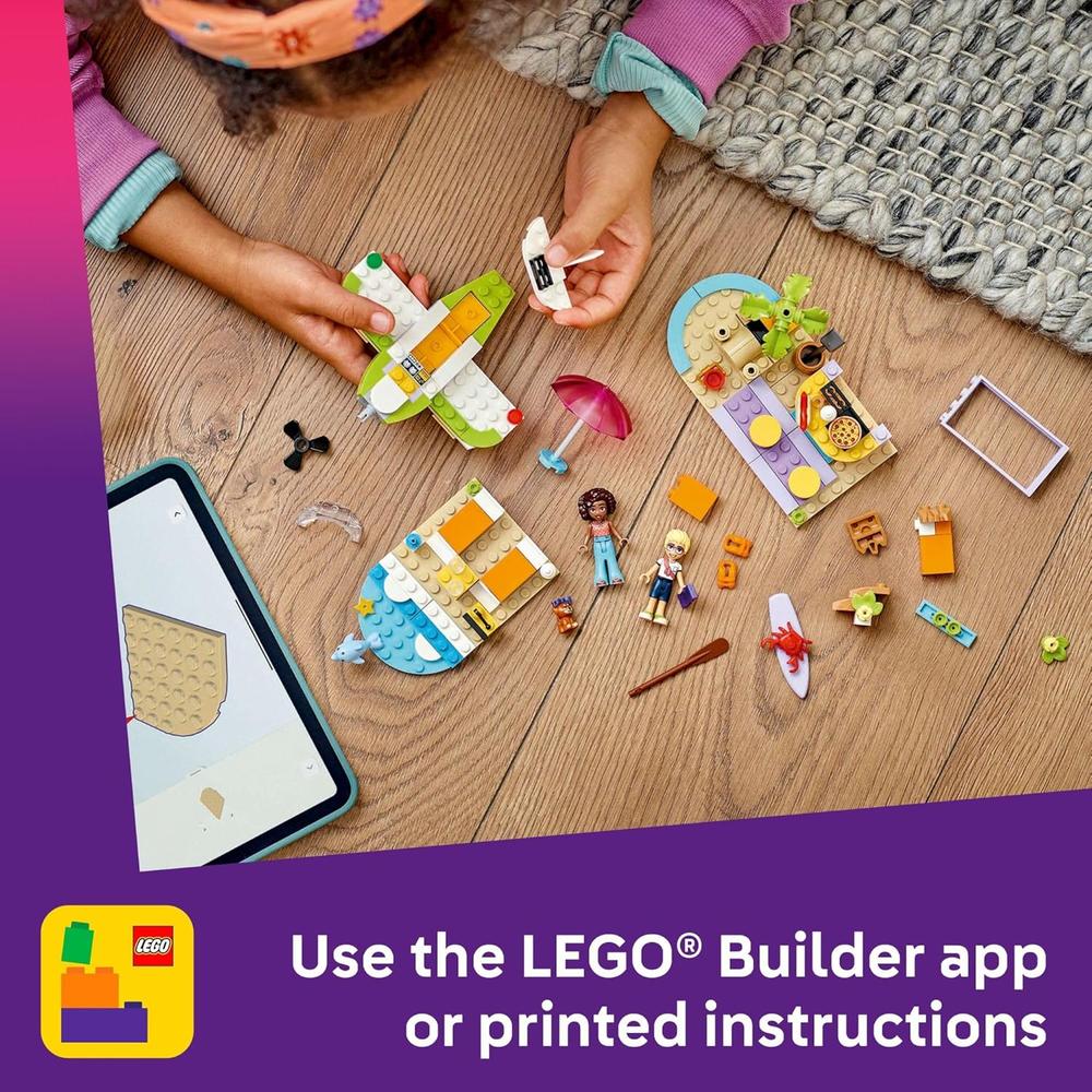LEGO FRIENDS MALETA DE PLAYA Y VIAJE CREATIVO, JUGUETE PORTÁTIL PREESCOLAR - 6