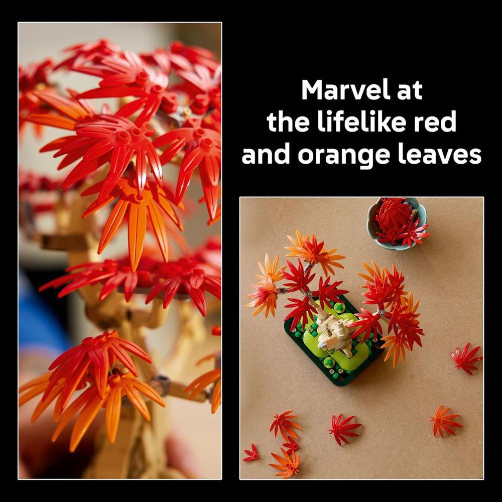KIT DE BONSÁI ARCE ROJO LEGO BOTANICALS, DECORACIÓN PARA ADULTOS - 4