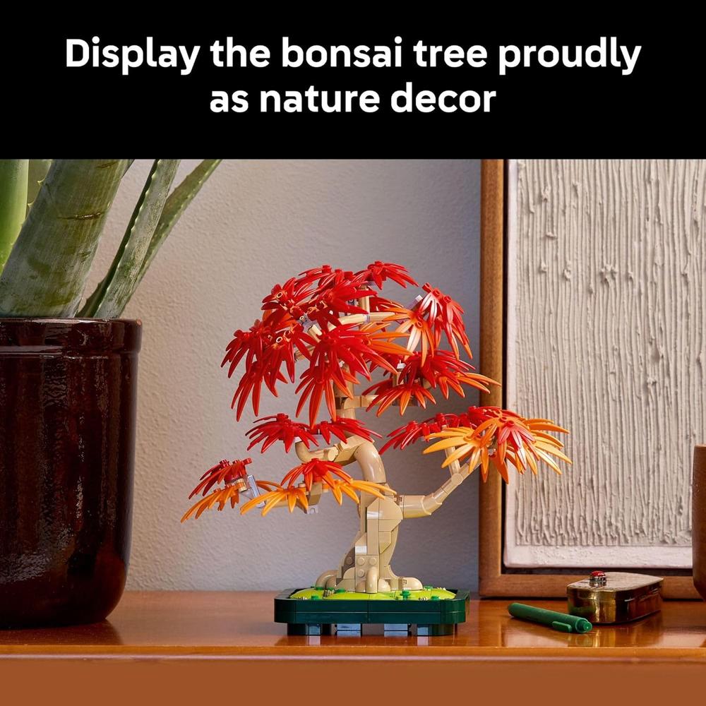 KIT DE BONSÁI ARCE ROJO LEGO BOTANICALS, DECORACIÓN PARA ADULTOS - 6