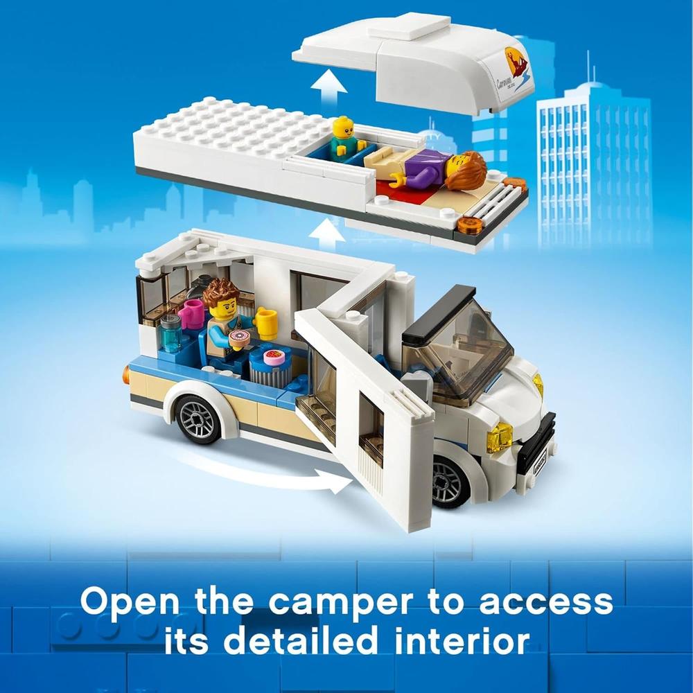 LEGO CITY FURGONETA CAMPER DE VACACIONES COCHE CARAVANA DE JUGUETE INFANTIL - 5