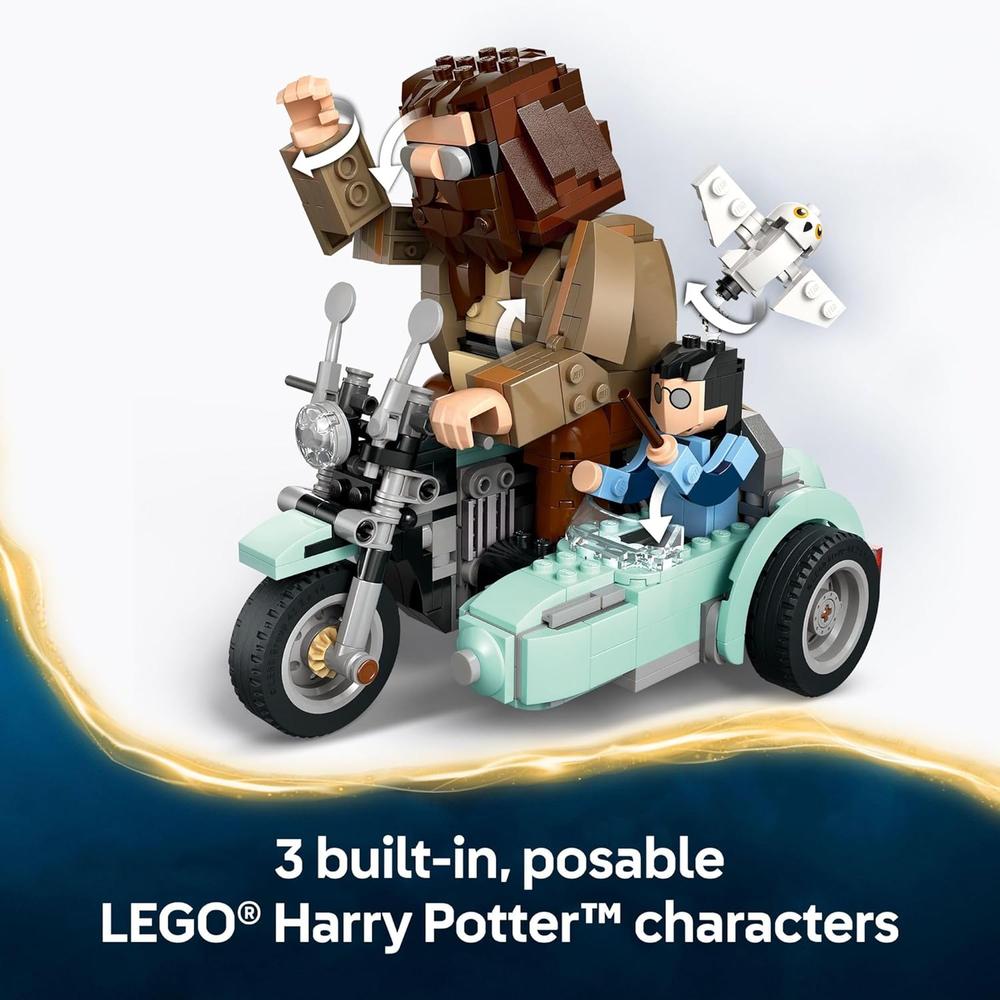 LEGO HARRY POTTER MOTO DE HAGRID Y HARRY, JUGUETE DE CONSTRUCCIÓN - 4