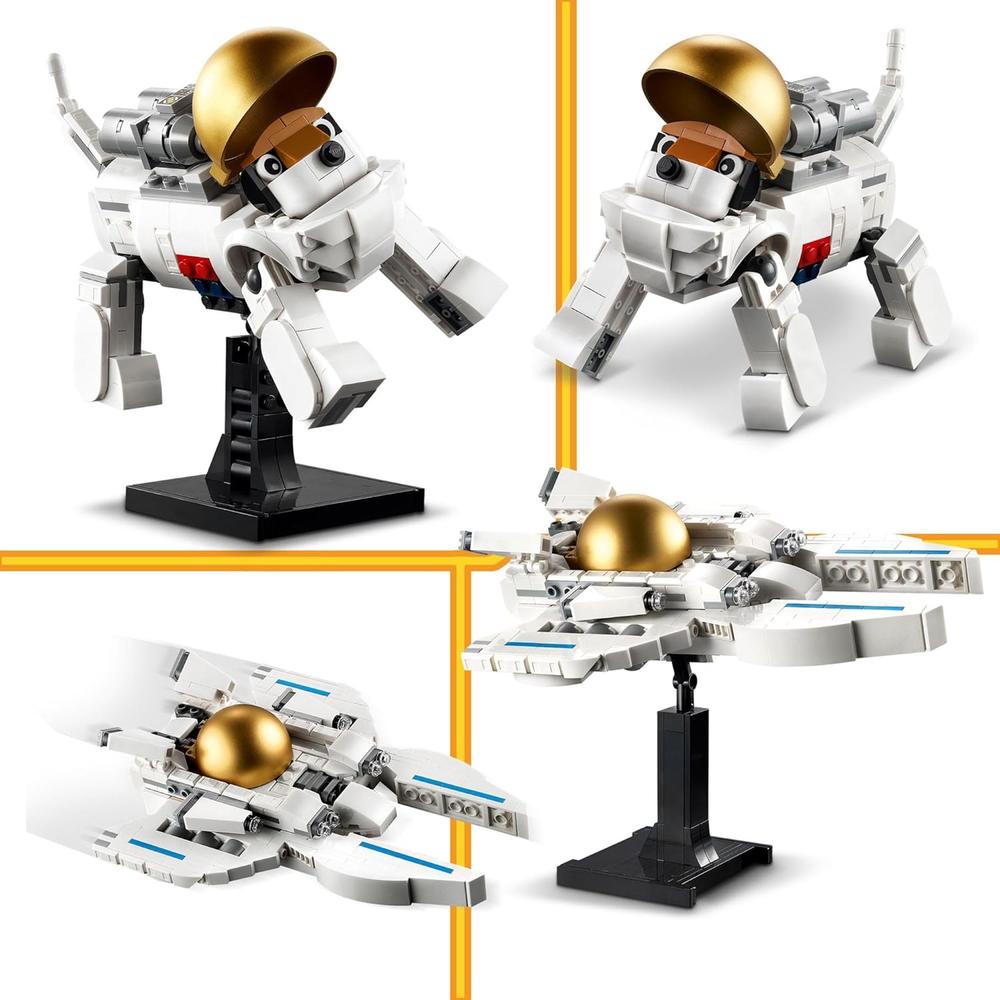 LEGO CREATOR SPACE PLAY PACK, JUGUETES ESPACIALES CON 6 OPCIONES - 3