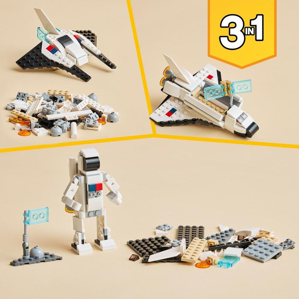 LEGO CREATOR SPACE PLAY PACK, JUGUETES ESPACIALES CON 6 OPCIONES - 4