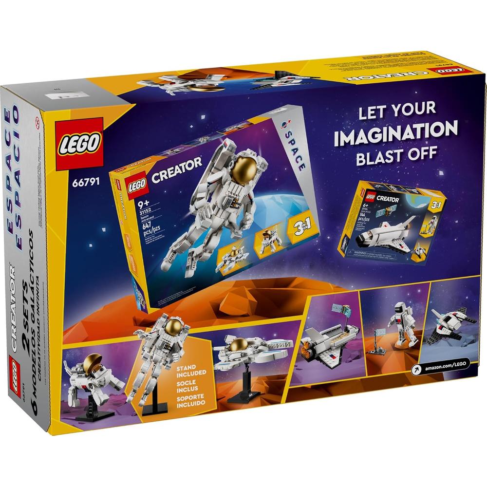 LEGO CREATOR SPACE PLAY PACK, JUGUETES ESPACIALES CON 6 OPCIONES - 6