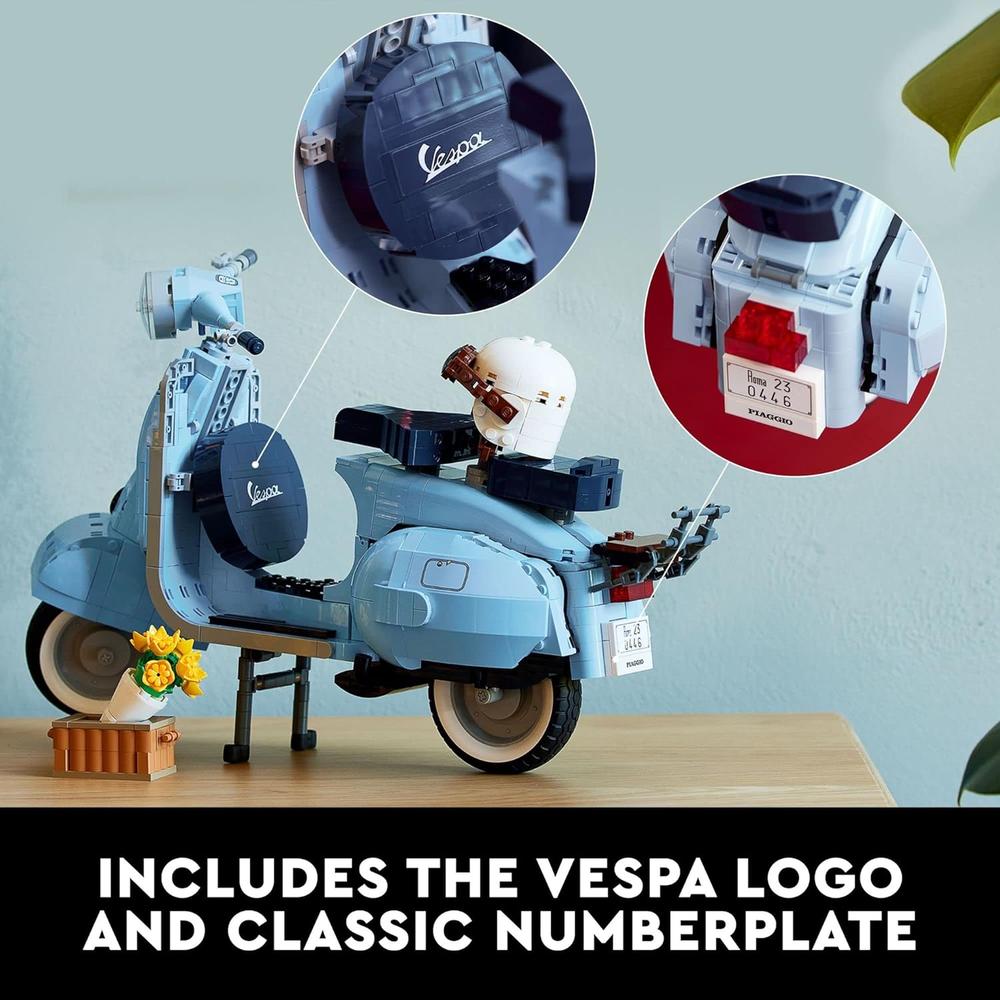 LEGO ICONS VESPA 125 SCOOTER ITALIANA VINTAGE KIT DE CONSTRUCCIÓN PARA ADULTOS - 4