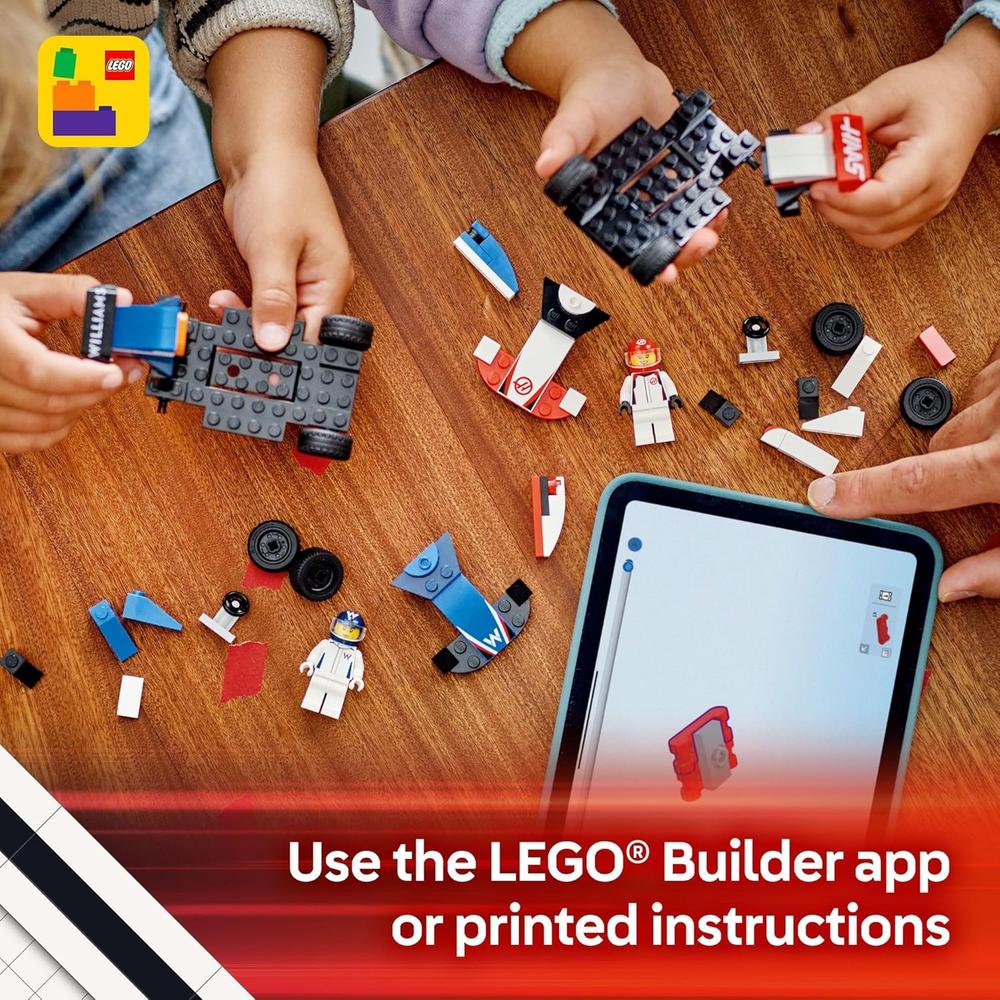 LEGO CITY F1 WILLIAMS RACING Y HAAS F1, SET DE COCHES PARA NIÑOS - 4