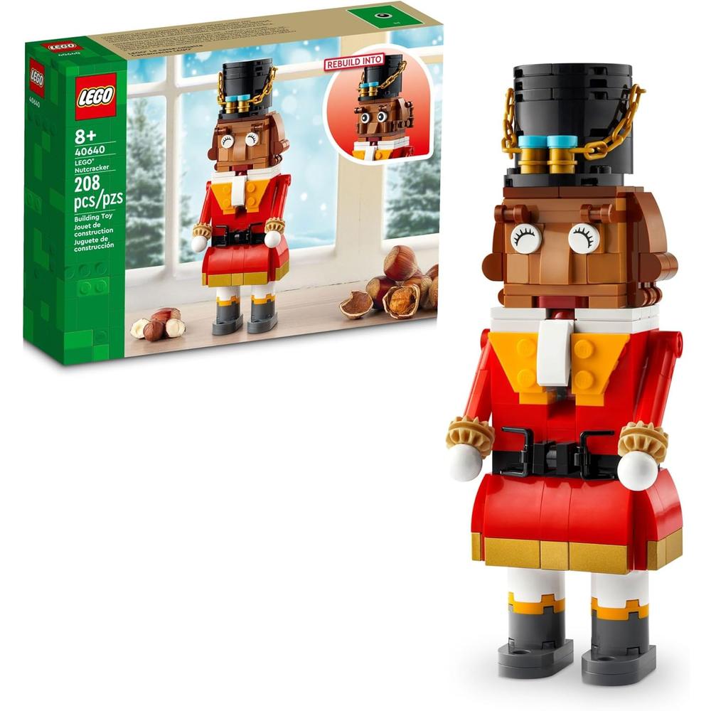LEGO CASCANUECES DECORACIÓN NAVIDEÑA CONSTRUIBLE CON BRAZOS Y BOCA - 1