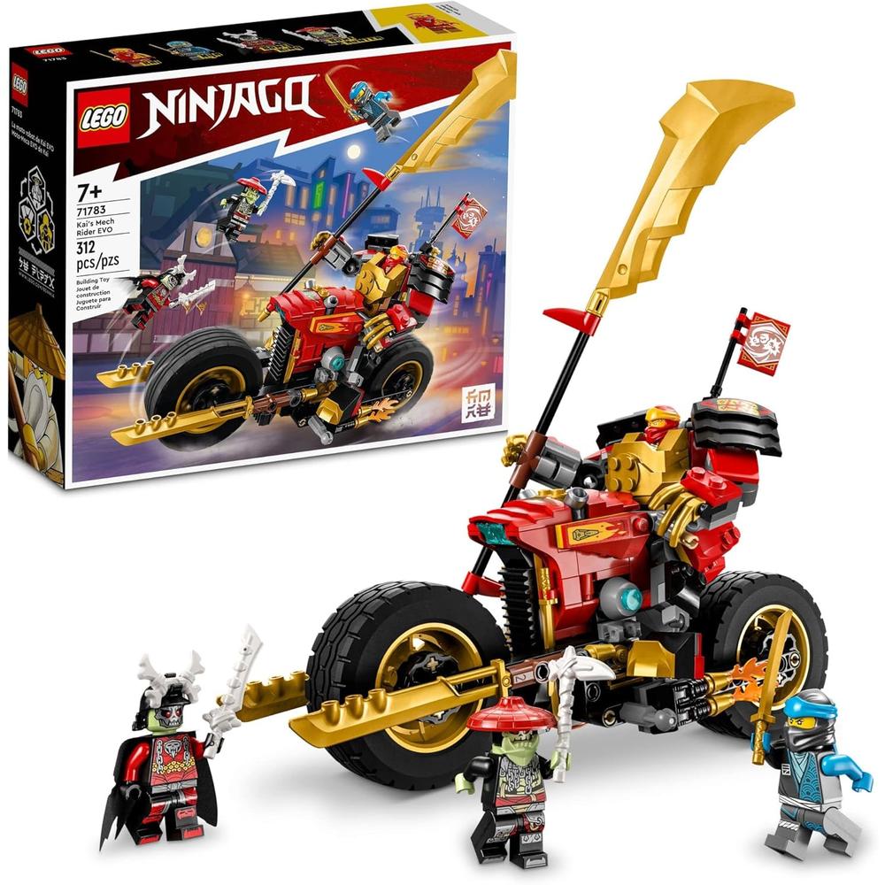 LEGO NINJAGO MECH RIDER EVO DE KAI SET DE MOTO NINJA CON FIGURAS DE GUERREROS - 1