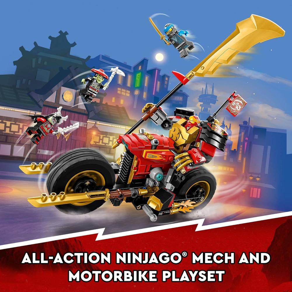 LEGO NINJAGO MECH RIDER EVO DE KAI SET DE MOTO NINJA CON FIGURAS DE GUERREROS - 3