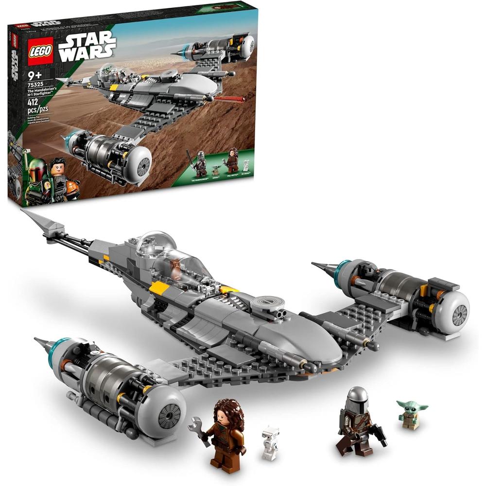 LEGO STAR WARS N-1 STARFIGHTER MANDALORIANO SET CON BABY YODA Y DROIDES - 1