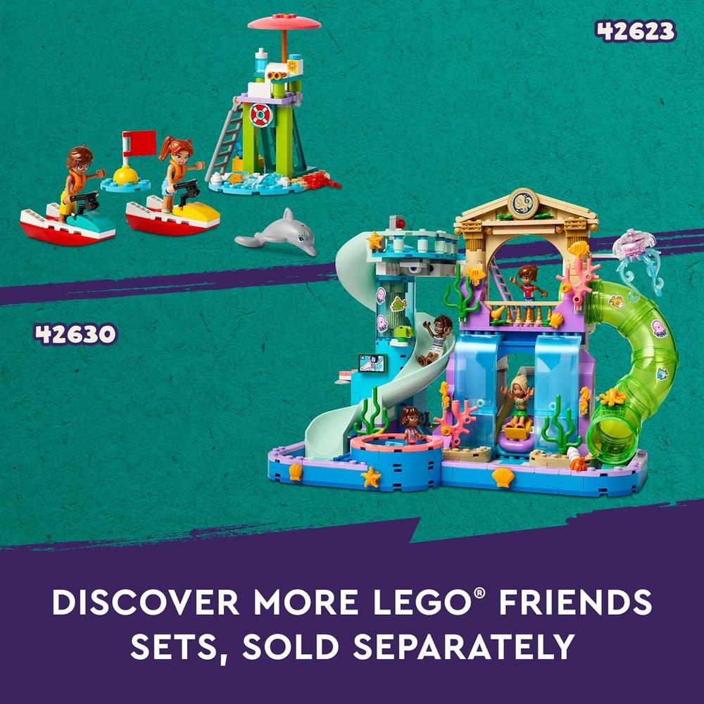 LEGO FRIENDS PUESTO DE BATIDOS DE PLAYA, INCLUYE MINI MUÑECAS, TORTUGA Y ACCESORIOS - 6