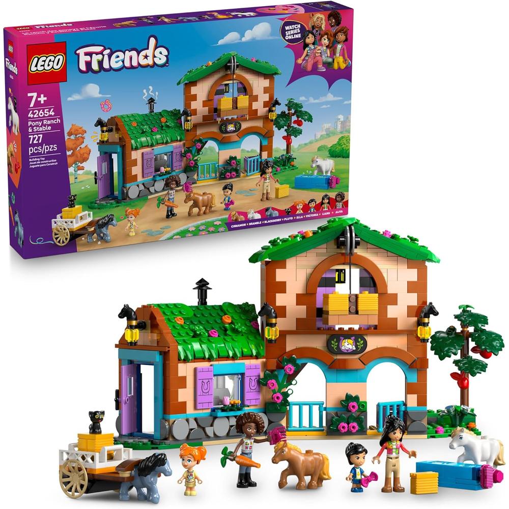 LEGO FRIENDS RANCHO Y ESTABLO DE PONIS, SET DE CONSTRUCCIÓN - 1