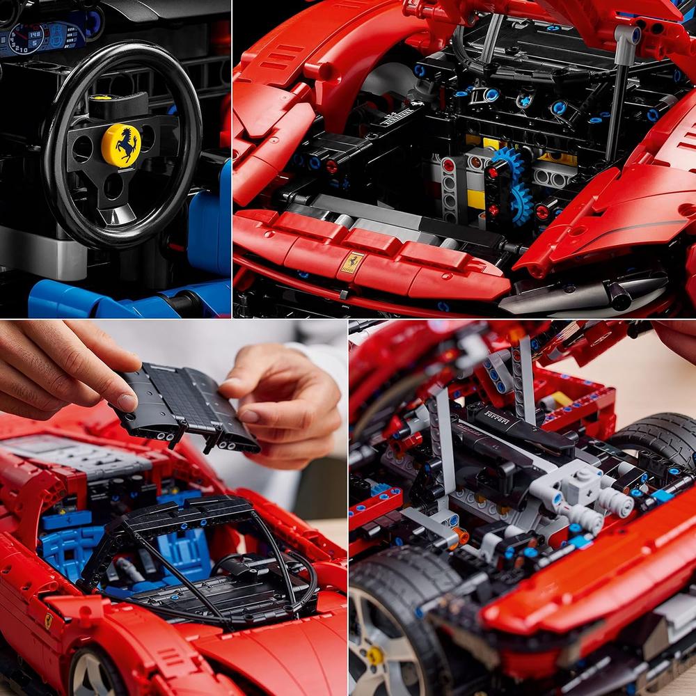 LEGO TECHNIC FERRARI DAYTONA SP3 COCHE DE CARRERAS KIT DE CONSTRUCCIÓN AVANZADO - 4