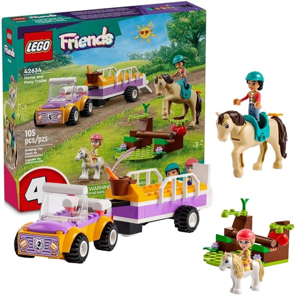 LEGO FRIENDS REMOLQUE PARA CABALLOS Y PONIS, JUGUETE DE CONSTRUCCIÓN PARA NIÑOS 4+ - 1